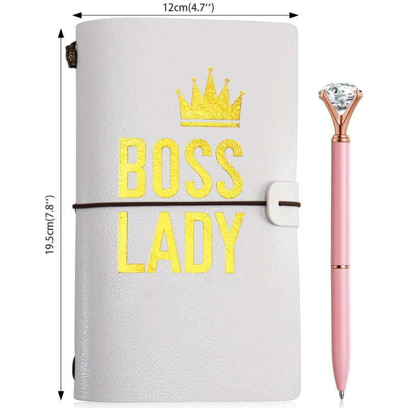 Pink Leather Journal Refillable for Women