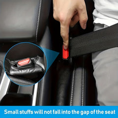 Car Seat Gap Filler Soft Padding Faux Leather Leak Pads Plug Spacer