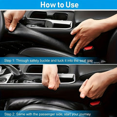 Car Seat Gap Filler Soft Padding Faux Leather Leak Pads Plug Spacer