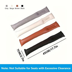 Car Seat Gap Filler Soft Padding Faux Leather Leak Pads Plug Spacer
