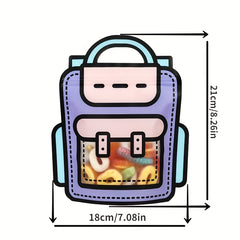 10pcs School Bags Cookie Candy Plastic Zipper Bags for Party Decors