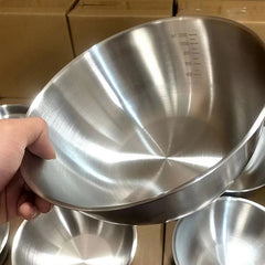 3pc Stainless Steel Mixing Bowl Set for Food Storage & Meal Prep