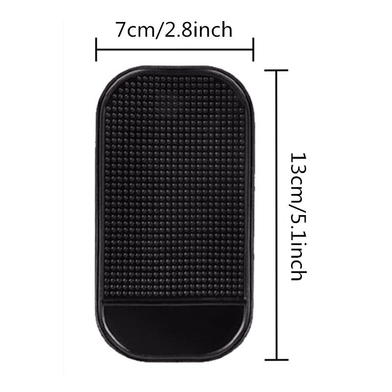 5pcs Car Dashboard Anti-slip Mat Phone Holder & Key Storage