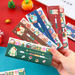 120pcs Christmas Sticky Notes Set Student Index Notepad School Office Stationery
