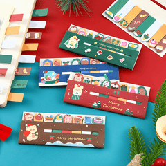 120pcs Christmas Sticky Notes Set Student Index Notepad School Office Stationery