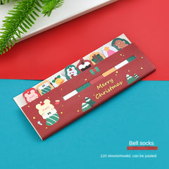 120pcs Christmas Sticky Notes Set Student Index Notepad School Office Stationery