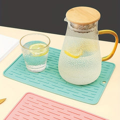 Silicone Dish Drying Mat Eco-Friendly Heat Resistant for Kitchen Counter