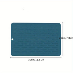 Silicone Dish Drying Mat Eco-Friendly Heat Resistant for Kitchen Counter