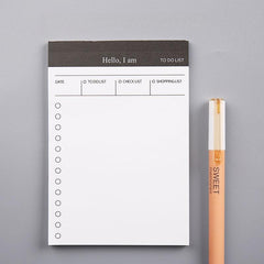 Tear-Away Daily Planner Book with Stickers and Sticky Notes