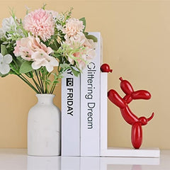 Resin Balloon Dog Book Ends Modern Home Decor