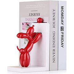 Resin Balloon Dog Book Ends Modern Home Decor
