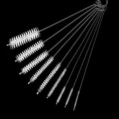 10pcs Tube Cleaning Brushes Wire Bottle Brush For Lab Tube Auto Parts