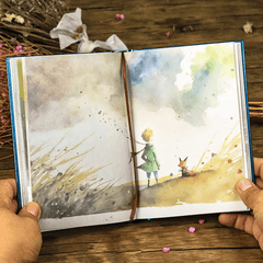 128pcs Prince Colorful Page Diary Book Notebook Retro Stationery
