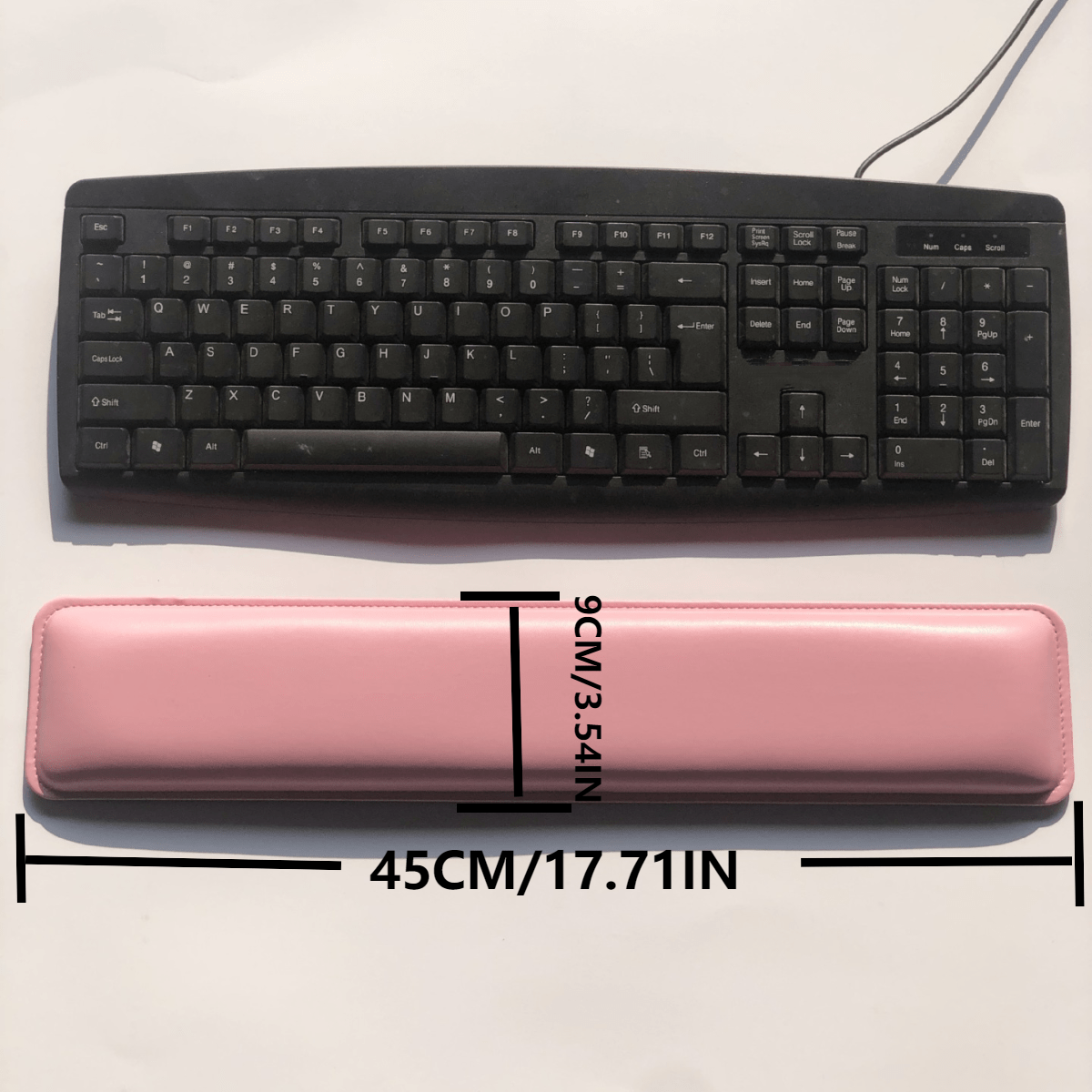 Leather Keyboard Wrist Rest 104 108 Fatigue Relief Palm Tray Support