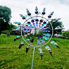 Metal Windmill Wind Catcher Garden Weather Vane Yard Decoration