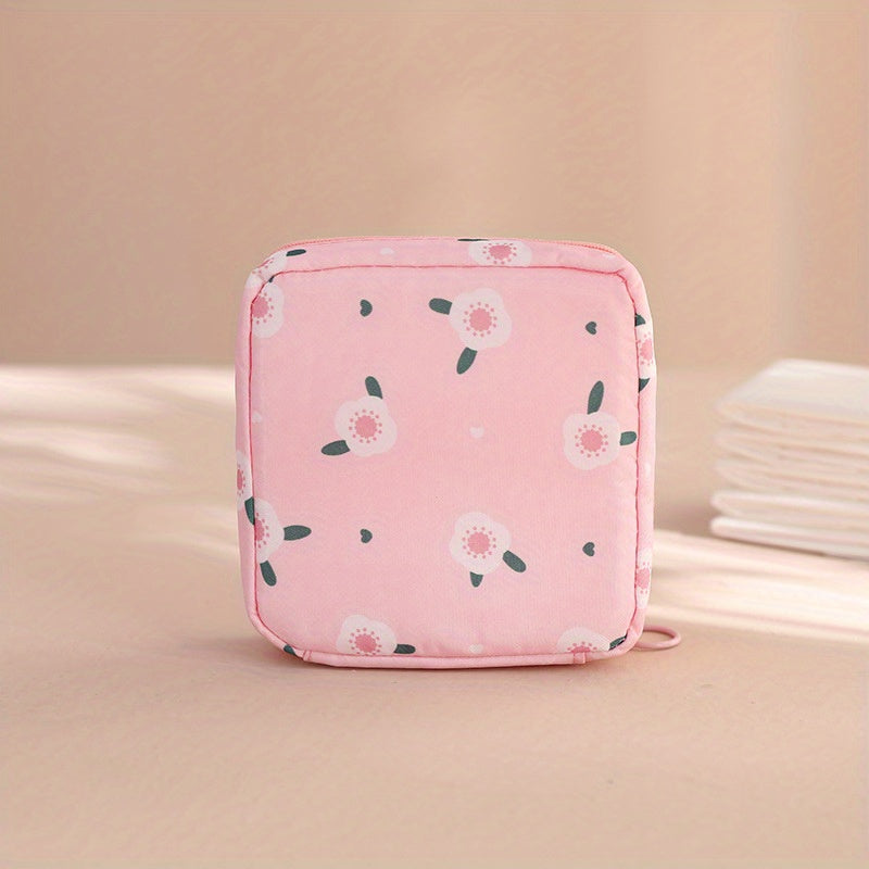 Girls Portable Cosmetic Lipstick Bag Makeup Bag Sanitary Pad Storage Bag