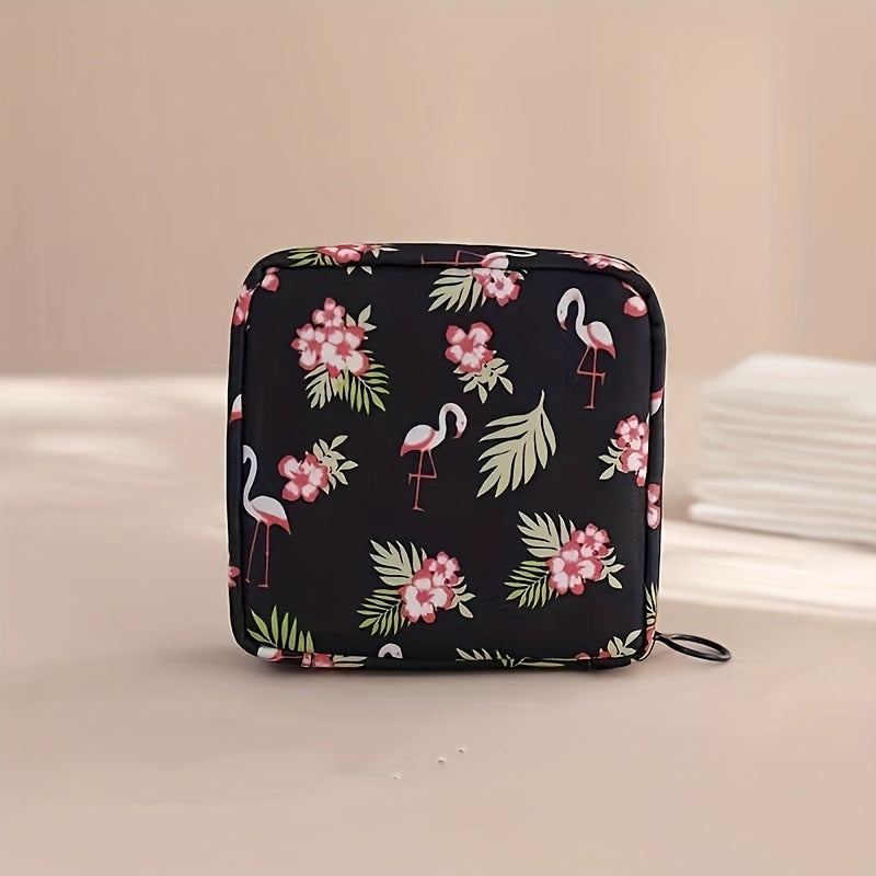 Girls Portable Cosmetic Lipstick Bag Makeup Bag Sanitary Pad Storage Bag