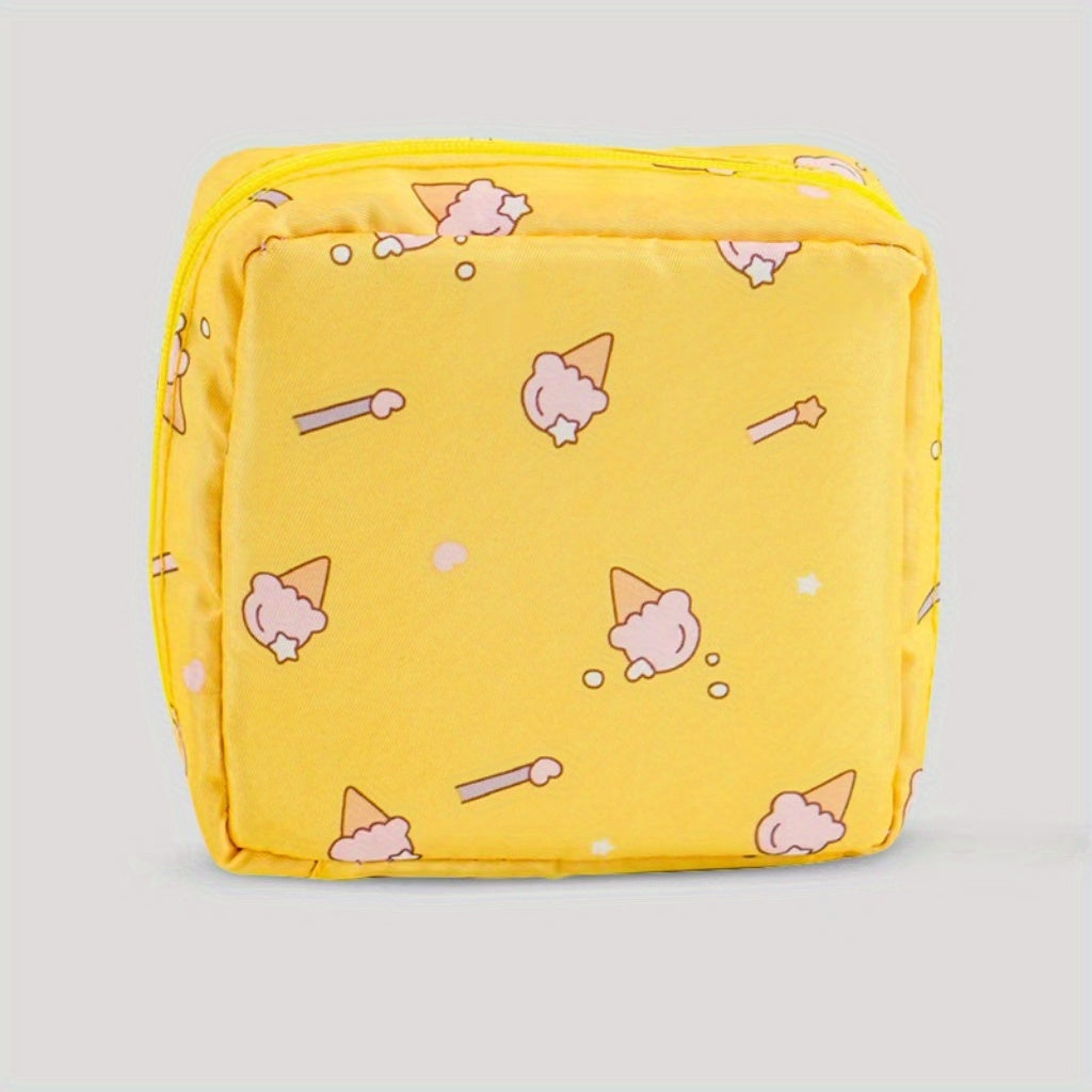 Girls Portable Cosmetic Lipstick Bag Makeup Bag Sanitary Pad Storage Bag