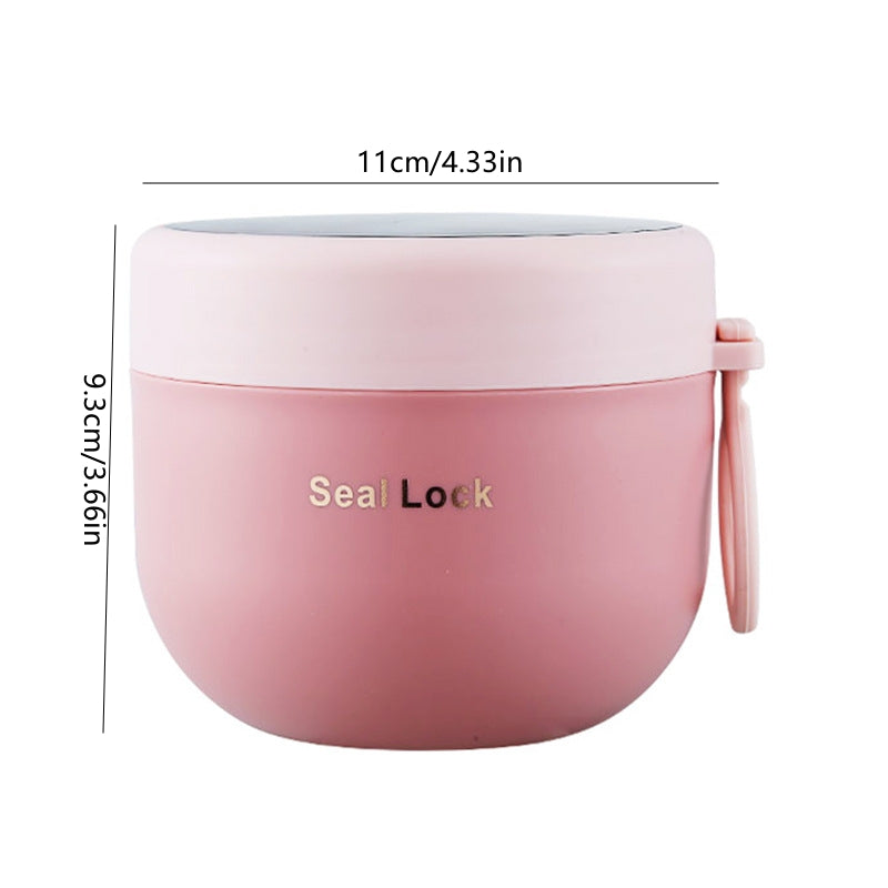 Plastic Thermal Lunch Box Insulated Lunch Cup for Camping Picnic Food Container