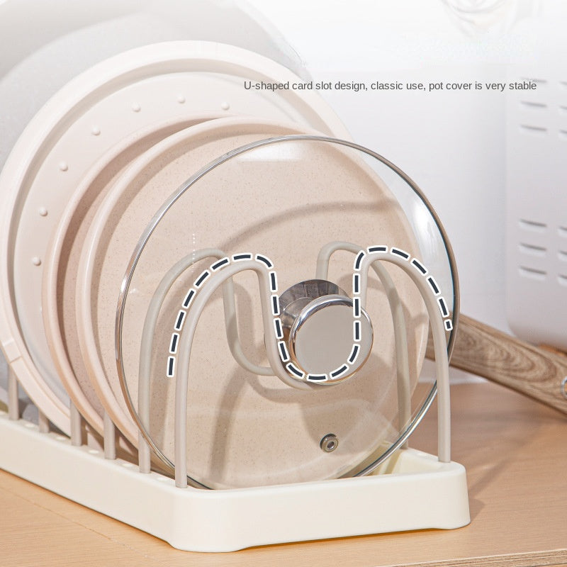 Kitchen Dish Bowl Rack Multifunctional Pot Lid Organizer