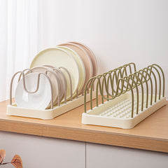 Kitchen Dish Bowl Rack Multifunctional Pot Lid Organizer