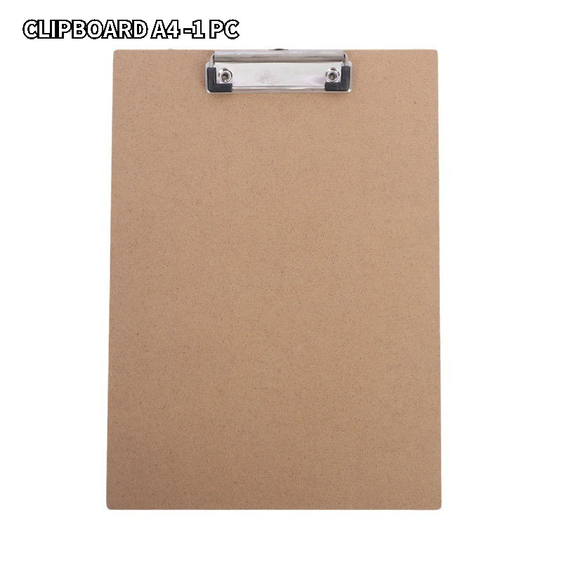 A4 Basics Hardboard Office Clipboards - Durable Document Holder