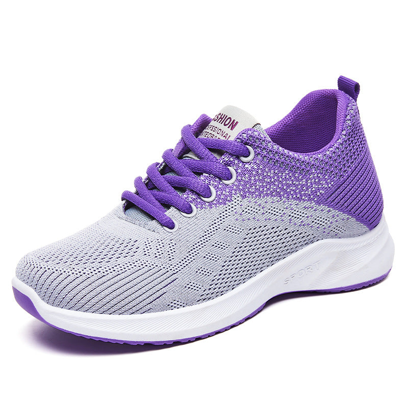 Women's Lace-up Breathable Running Shoes Lightweight Sneaker