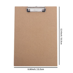 4pcs A4 Office Clipboards - Strong Paper Clips Holder