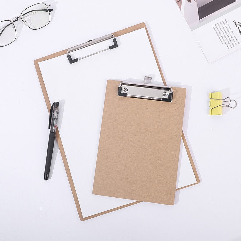 A5 Basics Hardboard Office Clipboards A5 Strong Paper Clips