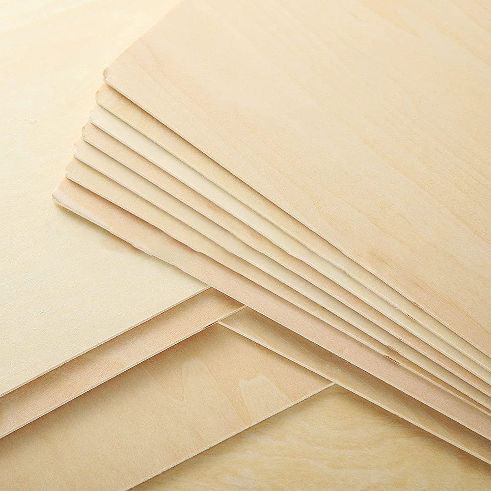 10pcs Basswood Wood Chip Set DIY Building Model Materials Painting Boards