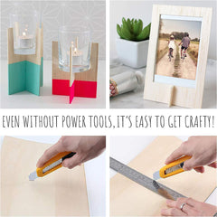 10pcs Basswood Wood Chip Set DIY Building Model Materials Painting Boards