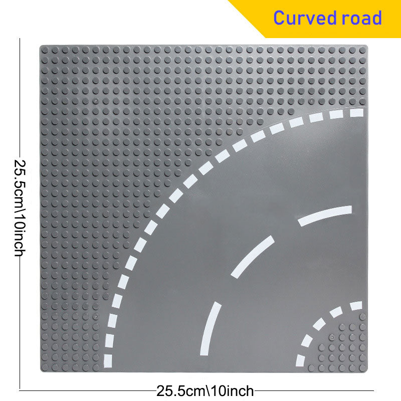Small Road Building Block Plate - Create Your Own City Street View