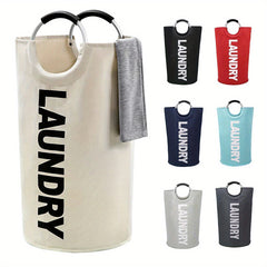 82L Laundry Basket Waterproof Laundry Hamper Padded Handles Collapsible