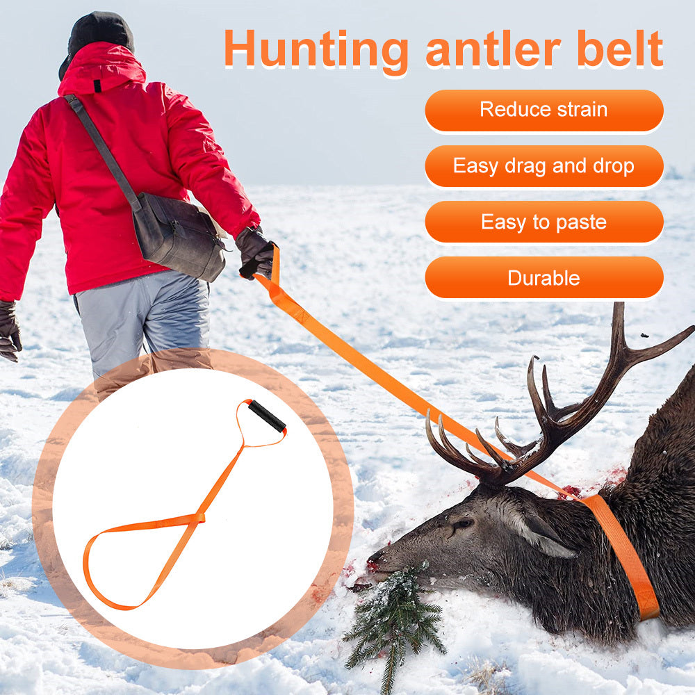 Deer Drag Harness with Handle Portable Puller Dragging Rope