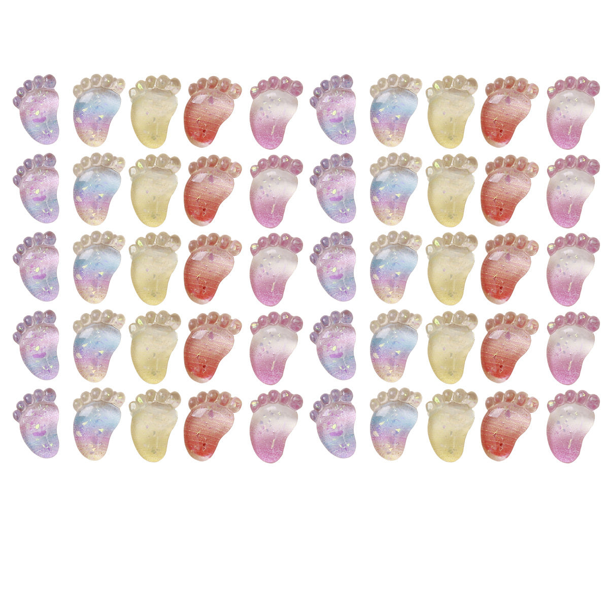 Mini Little Feet Resin Figurine Crafts Flat back Ornament Jewelry Making