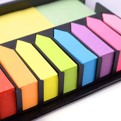 2000 Pages Multicolor Sticky Note Set in Leather Box