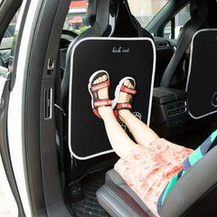 2pcs Waterproof Car Kick Mats & 1pc Car Seat Protection Pad