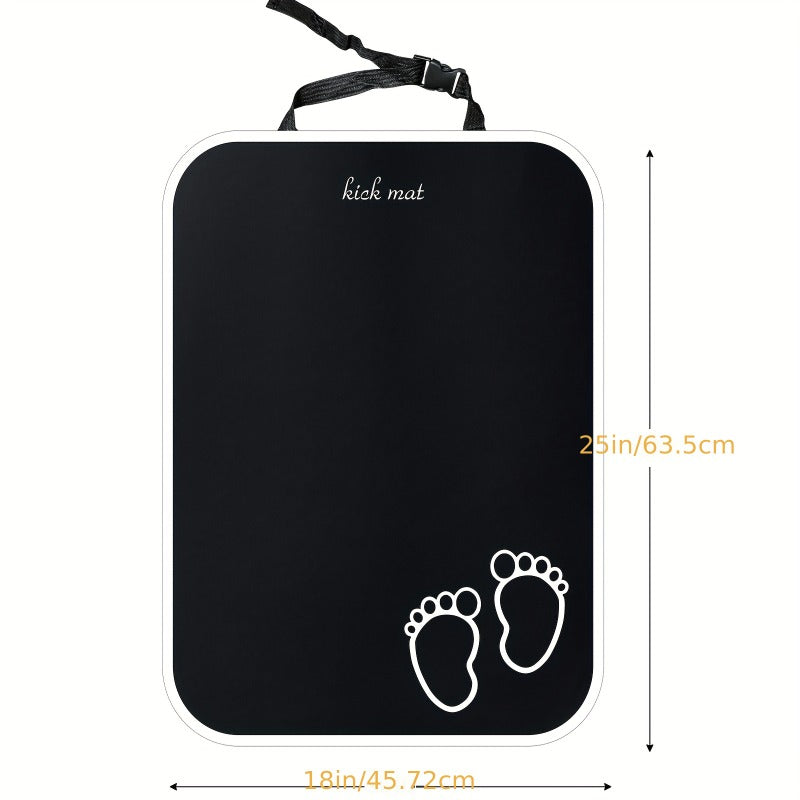 2pcs Waterproof Car Kick Mats & 1pc Car Seat Protection Pad