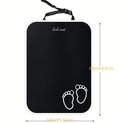 2pcs Waterproof Car Kick Mats & 1pc Car Seat Protection Pad