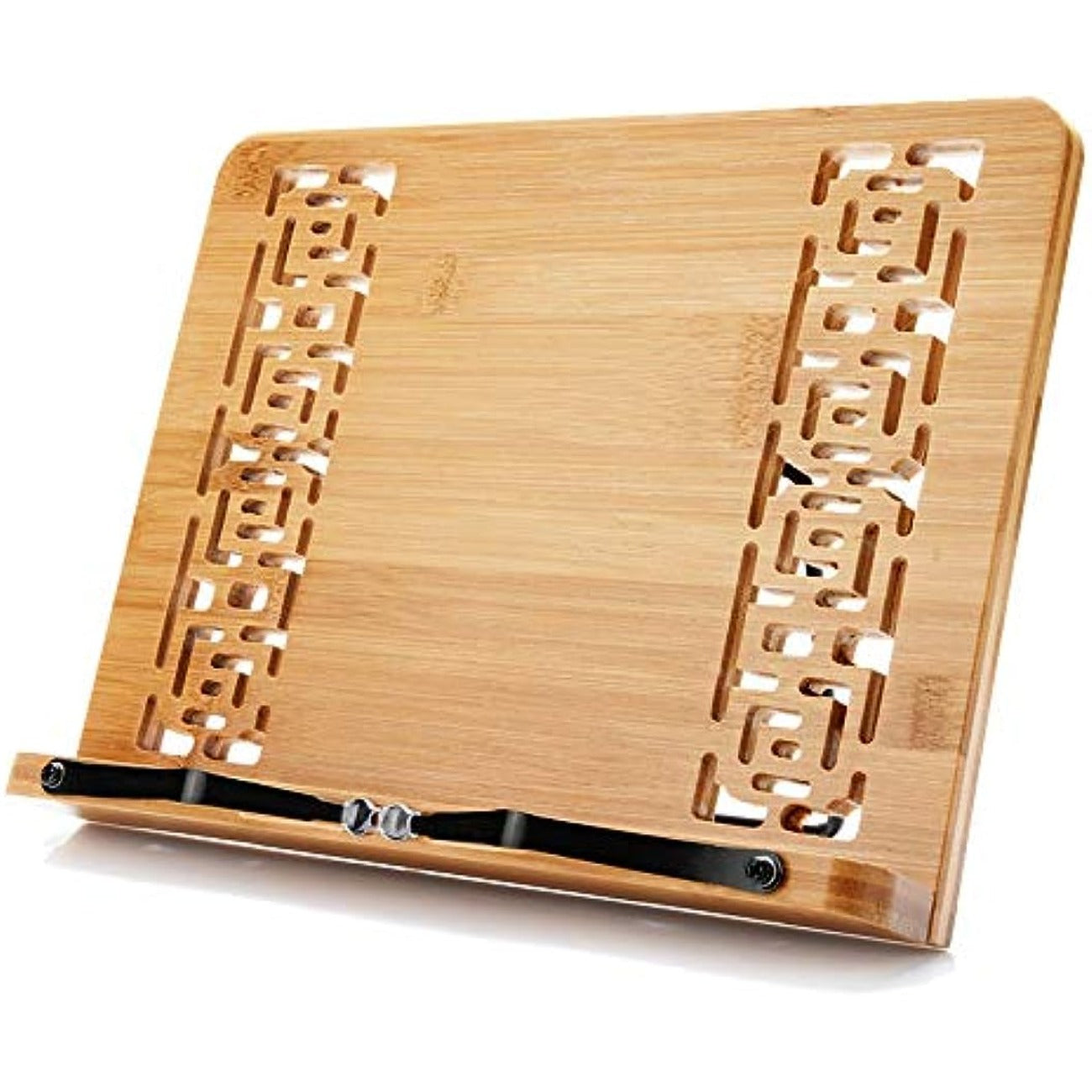 Bamboo Book Stand Cookbook Holder Reading Desk Bookrest