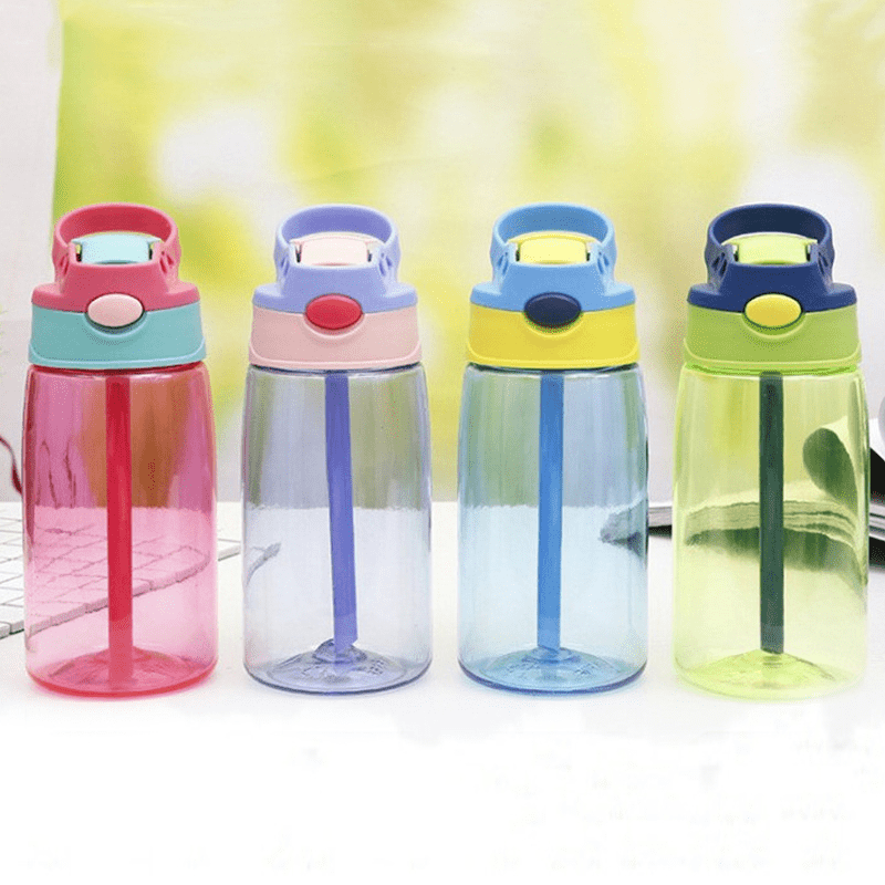 Plastic Cartoon Straw Cup with Strap for Summer