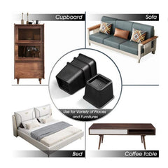 Adjustable Bed Riser & Furniture Riser Stackable Set of 8