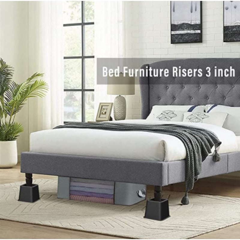 Adjustable Bed Riser & Furniture Riser Stackable Set of 8