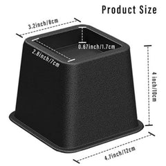 Adjustable Bed Riser & Furniture Riser Stackable Set of 8