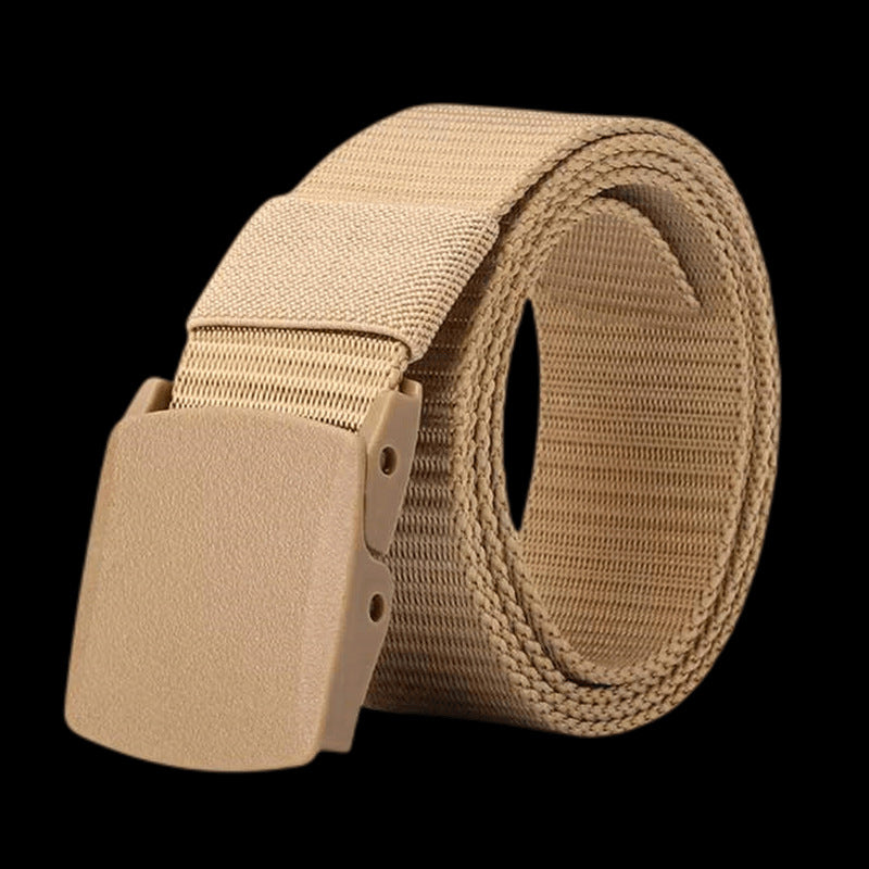 Men's Military Style Nylon Belt With Automatic Buckle for Outdoor