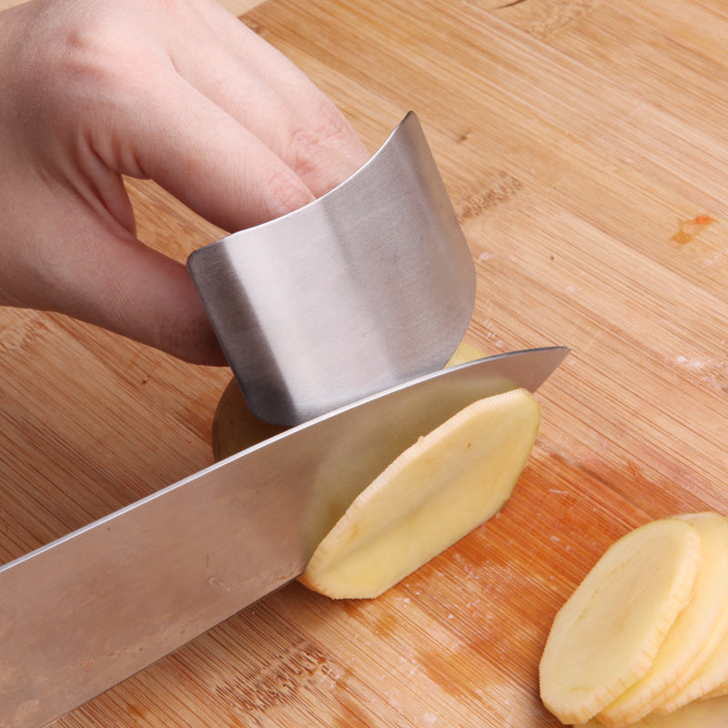 Stainless Steel Finger Protector Guard for Kitchen Cooking Safety