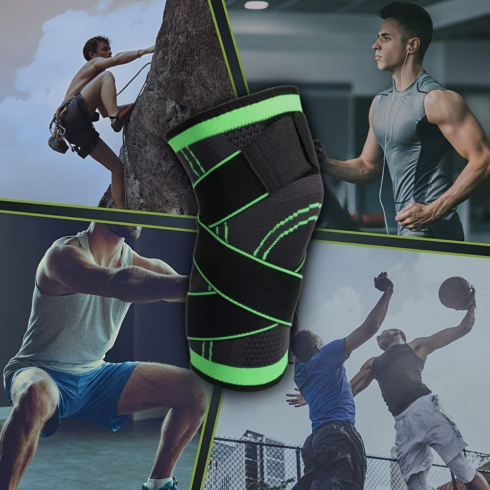 2pcs Elastic Pressurized Knee Pads Outdoor Sports Protection