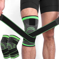 2pcs Elastic Pressurized Knee Pads Outdoor Sports Protection
