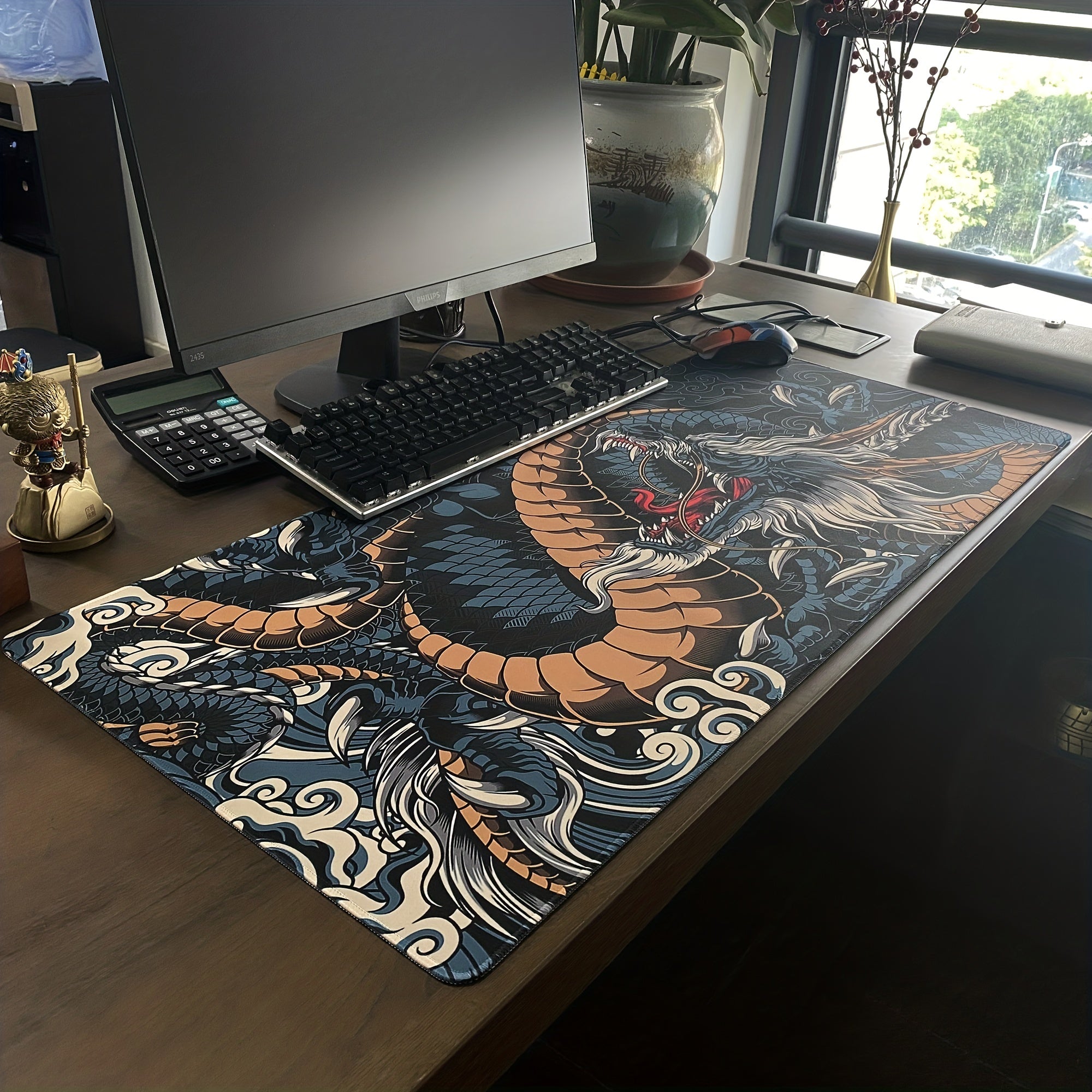 Large Game Mouse Pad Dragon Gaming Accessories HD Print Desk Mat