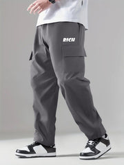 Cargo Pants Men's Flap Pocket Trousers Casual Outdoor Work Streetwear